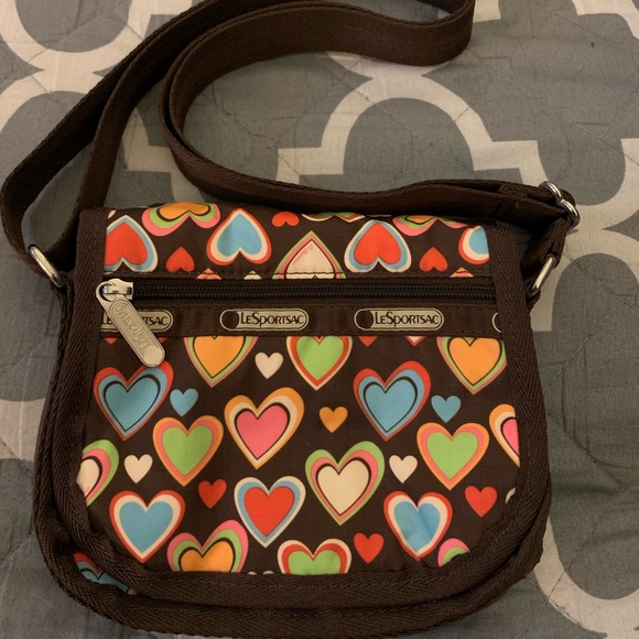 Lesportsac Small Heart Crossbody Purse - Picture 1 of 5